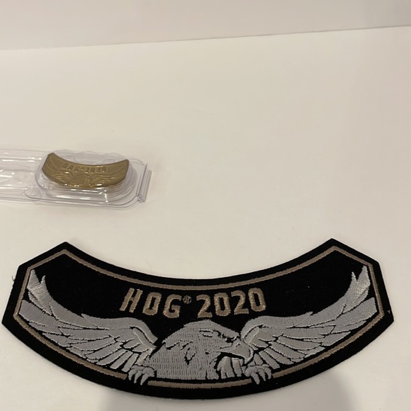 2020 Harley Davidson HOG Eagle Jacket Vest Patch and Pin Badge - Picture 4 of 5